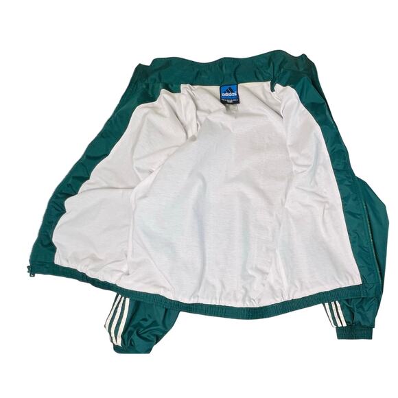 Adidas True to the Athlete/Sport Green Jacket LARGE 90s Retro Vintage Striped - Picture 3 of 9